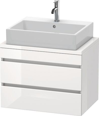 Console vanity unit wall-mounted, DS530602222 White High Gloss, Decor