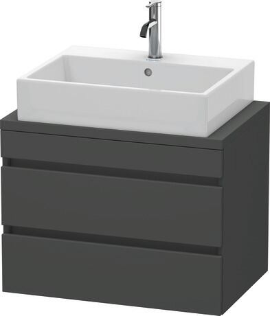 Console vanity unit wall-mounted, DS530604949 Graphite Matt, Decor