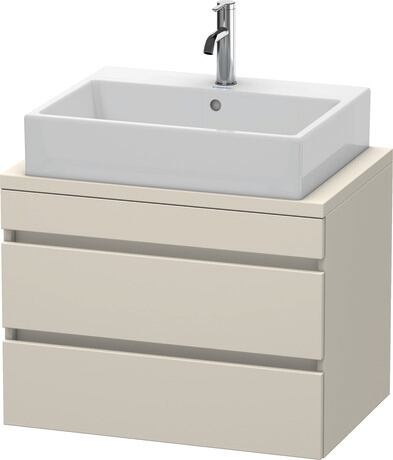 Console vanity unit wall-mounted, DS530609191 taupe Matt, Decor