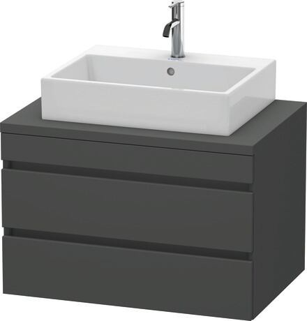 Console vanity unit wall-mounted, DS531704949 Graphite Matt, Decor