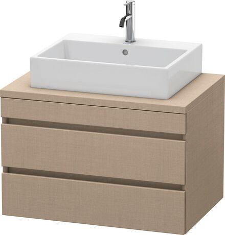 Console vanity unit wall-mounted, DS531707575 Linen Matt, Decor