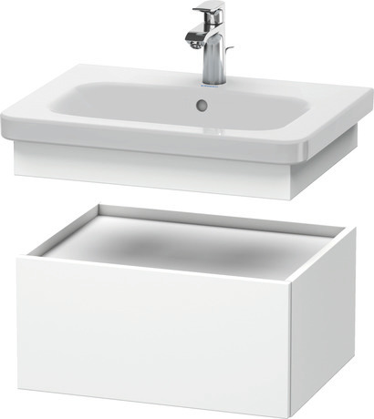 Szafka dolna do konsoli, DS628001818 Biały szkło matowe Dekor