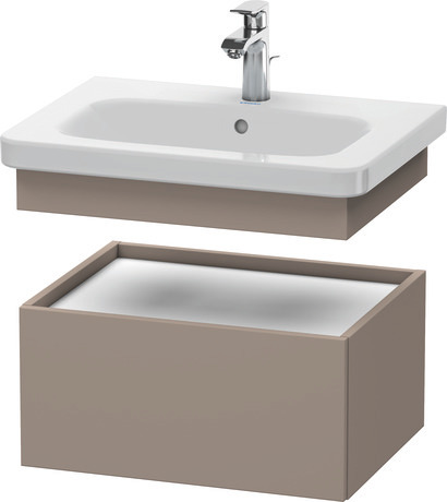 Szafka dolna do konsoli, DS628004343 Bazalt szkło matowe Dekor