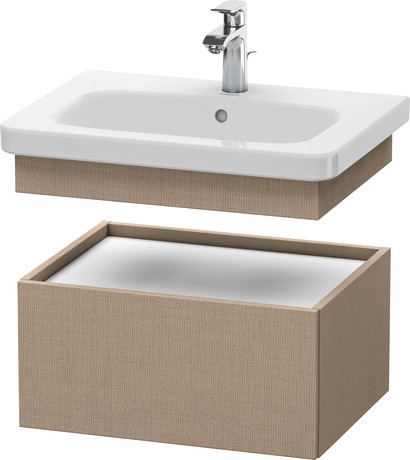 Szafka dolna do konsoli, DS628007575 Len szkło matowe Dekor