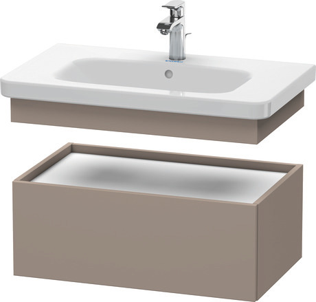 Szafka dolna do konsoli, DS628104343 Bazalt szkło matowe Dekor