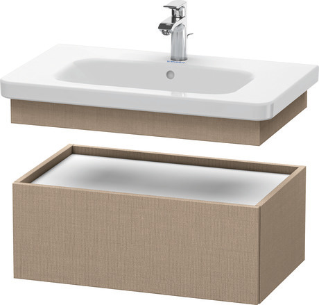 Szafka dolna do konsoli, DS628107575 Len szkło matowe Dekor