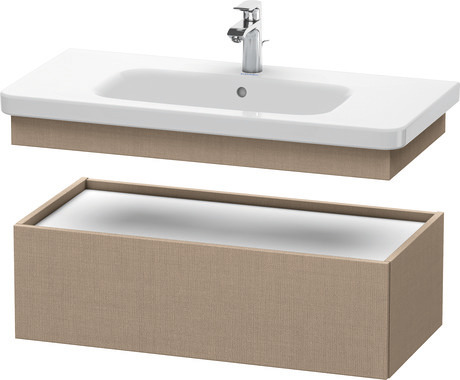 Szafka dolna do konsoli, DS628207575 Len szkło matowe Dekor