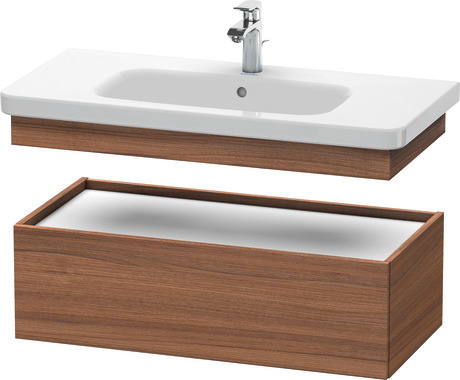 Szafka dolna do konsoli, DS628207979 Orzech szkło matowe Dekor