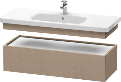 Szafka dolna do konsoli, DS628307575 Len szkło matowe Dekor