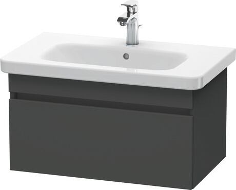 Vanity unit wall-mounted, DS638104949 Graphite Matt, Decor