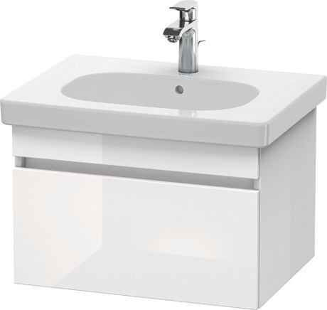 Vanity unit wall-mounted, DS638302222 White High Gloss, Decor