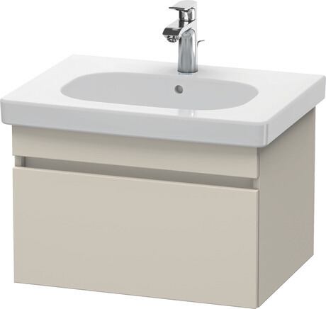 Vanity unit wall-mounted, DS638309191 taupe Matt, Decor