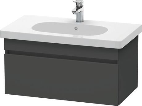 Vanity unit wall-mounted, DS638404949 Graphite Matt, Decor