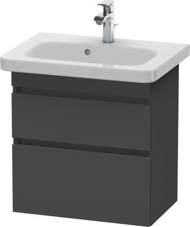 Vanity unit wall-mounted, DS647904949 Graphite Matt, Decor