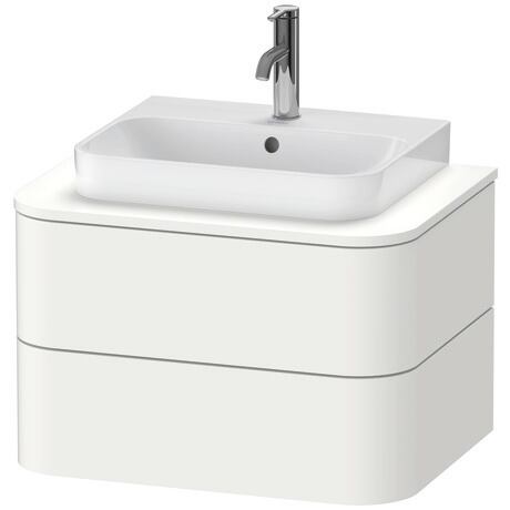 Console vanity unit wall-mounted, HP496003636 White Satin Matt, Lacquer