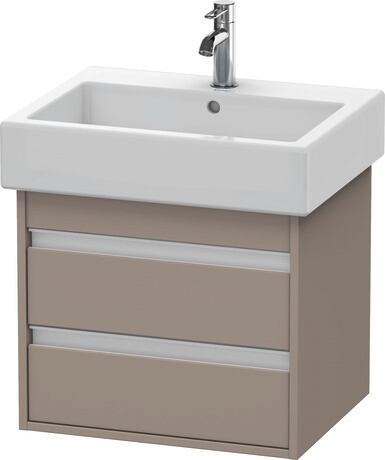 Vanity unit wall-mounted, KT663604343 Basalte Matt, Decor