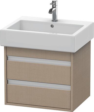 Vanity unit wall-mounted, KT663607575 Linen Matt, Decor