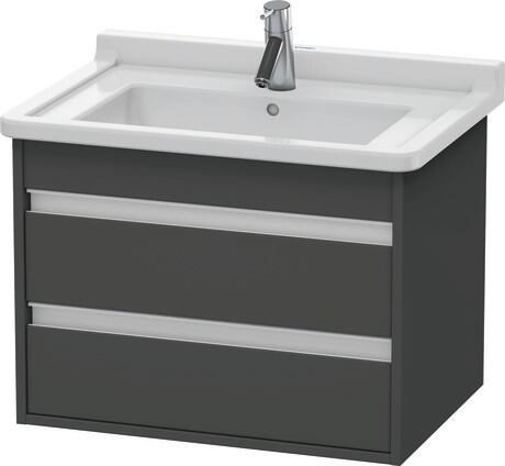 Vanity unit wall-mounted, KT664304949 Graphite Matt, Decor