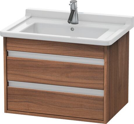 Vanity unit wall-mounted, KT664307979 Walnut Matt, Decor