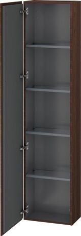 Tall cabinet, LC1170L6969 Hinge position: Left, Brushed walnut Matt, Real wood veneer