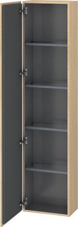 Tall cabinet, LC1170L7171 Hinge position: Left, Mediterranean oak Matt, Real wood veneer