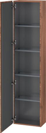 Tall cabinet, LC1170L7979 Hinge position: Left, Walnut Matt, Decor