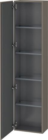 Tall cabinet, LC1170L9090 Hinge position: Left, Flannel Grey Satin Matt, Lacquer