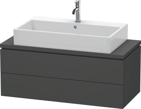 Console vanity unit wall-mounted, LC580904949 Graphite Matt, Decor