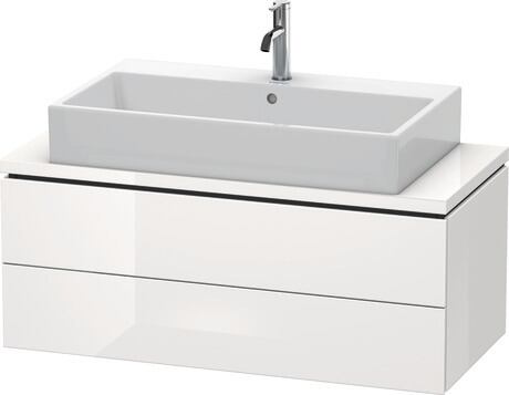 Console vanity unit wall-mounted, LC580908585 White High Gloss, Lacquer