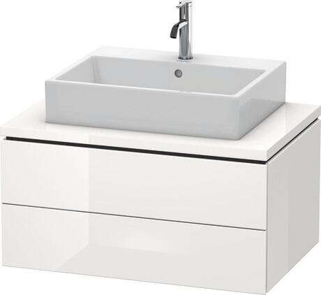 Console vanity unit wall-mounted, LC581708585 White High Gloss, Lacquer