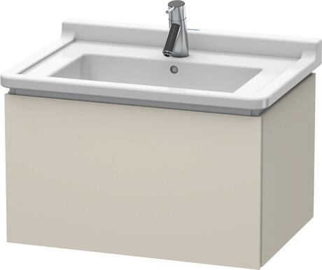 Vanity unit wall-mounted, LC616409191 taupe Matt, Decor