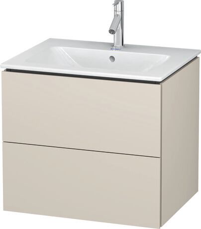 Vanity unit wall-mounted, LC624009191 taupe Matt, Decor