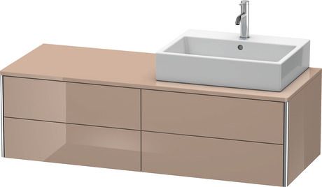Mueble bajo lavabo para encimera, XS4913R8686 Capuccino brillante, Lacado