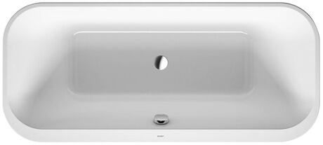 Bathtub, 700453800000000 Seamless acrylic panel, Interior colour White, Exterior colour Graphite Super Matt