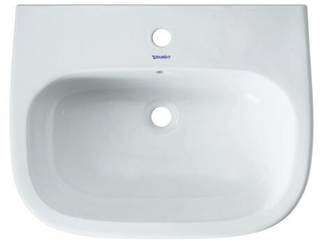 Washbasin, 23106000002 White High Gloss, Number of washing areas: 1 Middle, Number of faucet holes per wash area: 1 Middle, Back side glazed: No