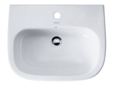 Washbasin, 23106000002 White High Gloss, Number of washing areas: 1 Middle, Number of faucet holes per wash area: 1 Middle, Back side glazed: No