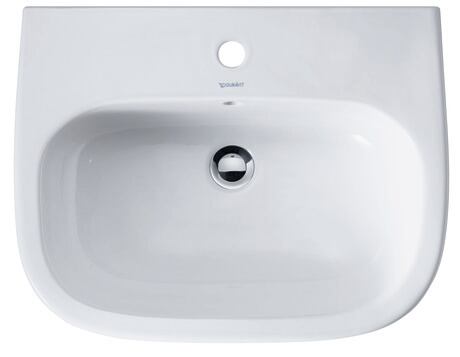 Washbasin, 23106000002 White High Gloss, Number of washing areas: 1 Middle, Number of faucet holes per wash area: 1 Middle, Back side glazed: No