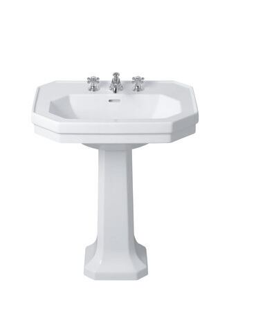 Washbasin, 0438700000 White High Gloss, Number of washing areas: 1 Middle, Number of faucet holes per wash area: 1 Middle, Number of pre-marked tap holes: 2