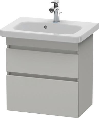 Vanity unit wall-mounted, DS647900707 Concrete grey Matt, Decor