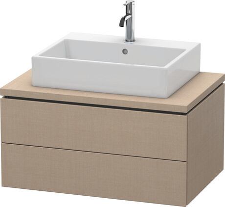 Console vanity unit wall-mounted, LC581707575 Linen Matt, Decor