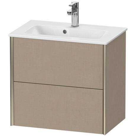 Vanity unit wall-mounted, XV41780B175 Linen Matt, Decor, Profile: Champagne