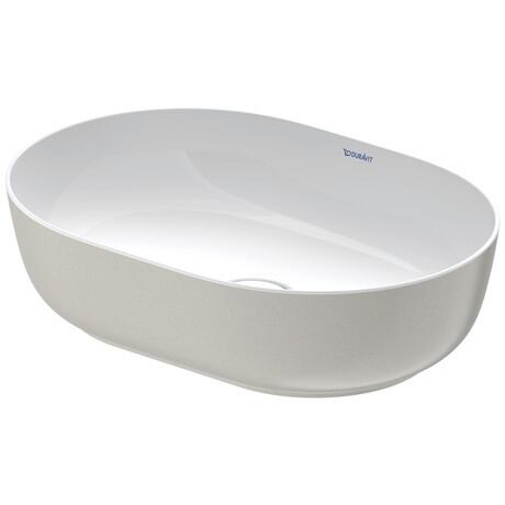 Washbowl, 0379502300 Interior colour White High Gloss, Exterior colour Grey Satin Matt, Number of washing areas: 1 Middle, Back side glazed: No