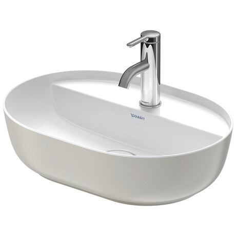 Washbowl, 0380502300 Interior colour White High Gloss, Exterior colour Grey Satin Matt, Number of washing areas: 1 Middle, Number of faucet holes per wash area: 1 Middle, Back side glazed: No