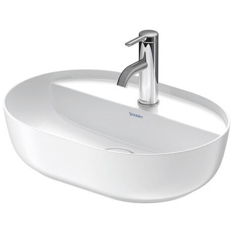 Washbowl, 0380502600 Interior colour White High Gloss, Exterior colour White Satin Matt, Number of washing areas: 1 Middle, Number of faucet holes per wash area: 1 Middle, Back side glazed: No