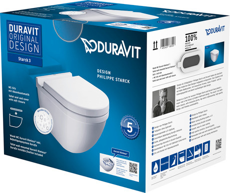 Toilet set wall-mounted, 45270900A11 WonderGliss, Packaging dimensions: 400x450x565 mm