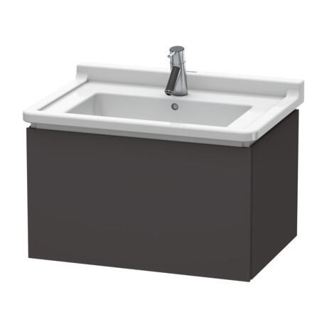 Vanity unit wall-mounted, LC616408080 Graphite Super Matt, Decor