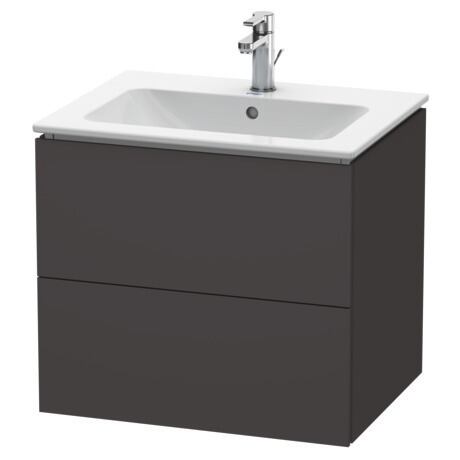 Vanity unit wall-mounted, LC624008080 Graphite Super Matt, Decor