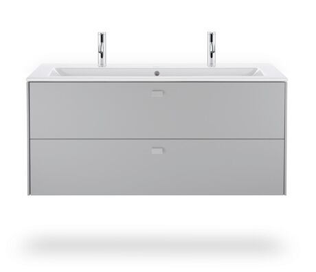 Washbasin, 2361120024 White High Gloss, Number of washing areas: 2 Middle, Number of faucet holes per wash area: 1 Left, Right