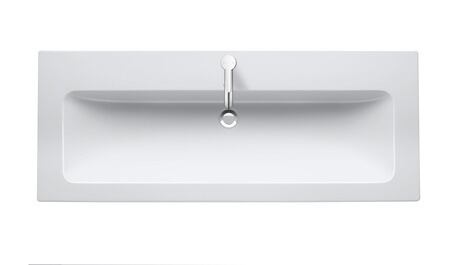 Washbasin, 2361123200 White Satin Matt, Number of washing areas: 1 Middle, Number of faucet holes per wash area: 1 Without