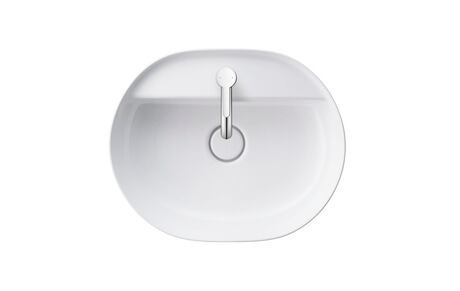 Washbowl, 0380500000 White High Gloss, Number of washing areas: 1 Middle, Number of faucet holes per wash area: 1 Middle, Back side glazed: No